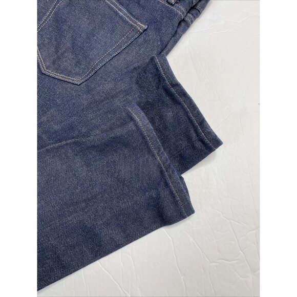 Uniqlo Jeans Mens 29x34 Dark Blue Denim Jeans Ankle Selvage Selvedge - Picture 4 of 9